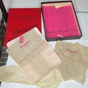 Vintage Schiaparelli 2 PAIR NEW Nylon
Stockings in Original Box w Paper One Size